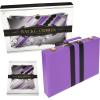 Premium Backgammon 18 Inches Large Purple – Backgammon Sets for Adults and Kids – Leatherette Back Gammon Board Game Set – Travel Backgammon Set Board Encased with Accessories(Purple)