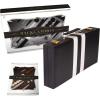 Premium Backgammon 18 Inches Large Purple – Backgammon Sets for Adults and Kids – Leatherette Back Gammon Board Game Set – Travel Backgammon Set Board Encased with Accessories(Black)