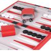 Premium Backgammon 18 Inches Large Purple – Backgammon Sets for Adults and Kids – Leatherette Back Gammon Board Game Set – Travel Backgammon Set Board Encased with Accessories(Red)