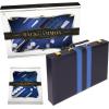 Premium Backgammon 18 Inches Large Purple – Backgammon Sets for Adults and Kids – Leatherette Back Gammon Board Game Set – Travel Backgammon Set Board Encased with Accessories(Blue)