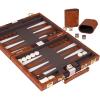 Premium Backgammon 18 Inches Large Purple – Backgammon Sets for Adults and Kids – Leatherette Back Gammon Board Game Set – Travel Backgammon Set Board Encased with Accessories(Brown)