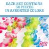 50 Count Hawaiian Leis Necklace for Luau Party Decorations I Tropical Birthday Pool Party Decor Supplies | Colorful Flower Summer Necklace for Hawaii Beach Party Favor