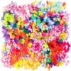 50 Count Hawaiian Leis Necklace for Luau Party Decorations I Tropical Birthday Pool Party Decor Supplies | Colorful Flower Summer Necklace for Hawaii Beach Party Favor