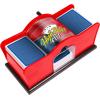 Red Manual Card Shuffler 2 Deck – Fast & Smooth Casino Card Mixer Shufflers for Poker, Rummy, Trading Cards for Family Game Nights, Casino Parties, Poker Game Accessories for Christmas