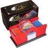 Red Manual Card Shuffler 2 Deck – Fast & Smooth Casino Card Mixer Shufflers for Poker, Rummy, Trading Cards for Family Game Nights, Casino Parties, Poker Game Accessories for Christmas